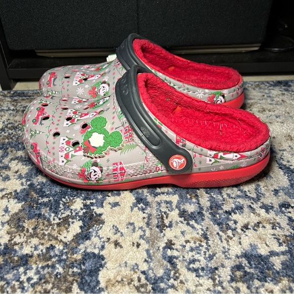 Crocs Dual Comfort Disney Christmas Holiday 2019 Mickey Mouse Clogs Size 8 - Picture 3 of 15
